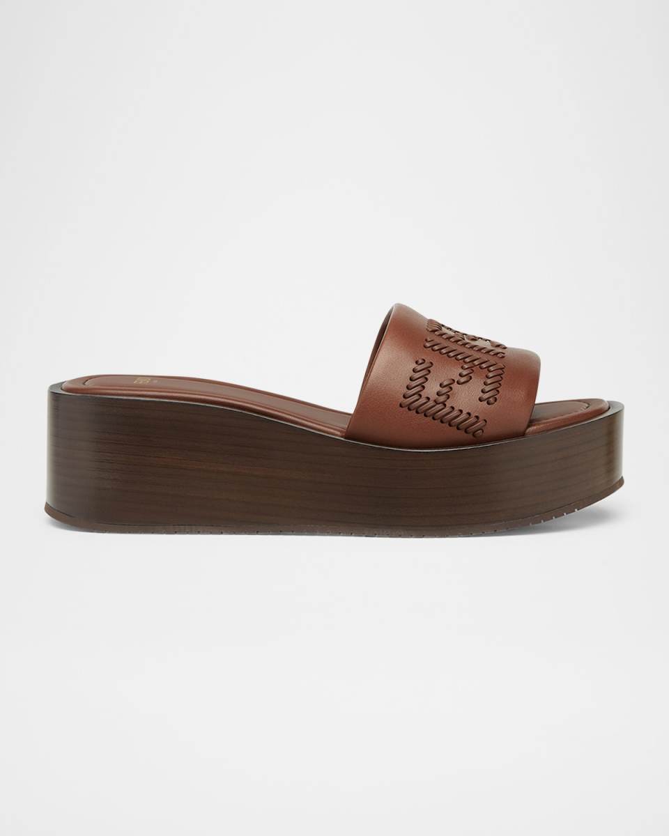 Sunshine Leather FF Platform Sandals